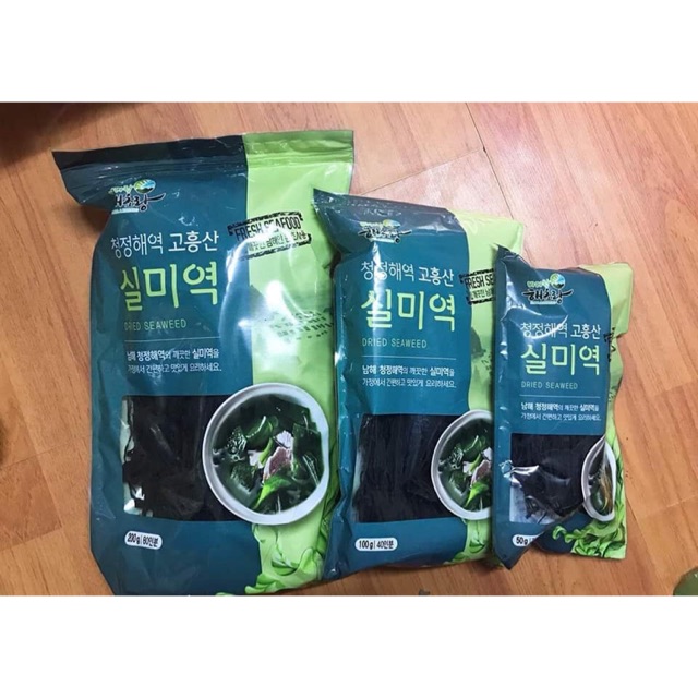Rong biển khô hàn quốc gói 200g , dùng để nấu canh, xào, làm salat