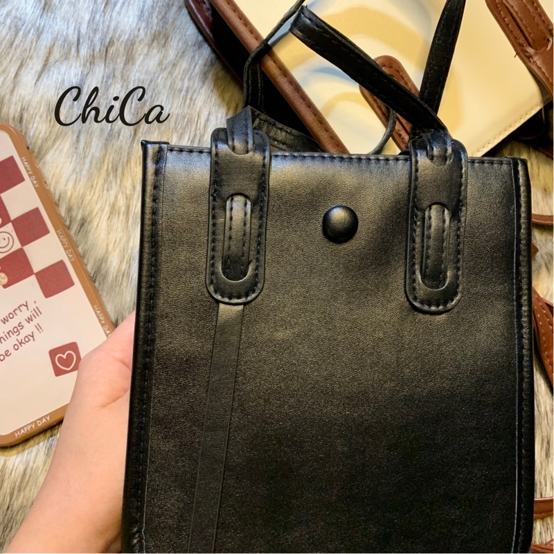 Túi Đeo Chéo Xách Tay Mini Da PU Phong Cách Ulzzang