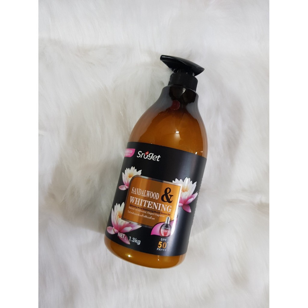 SỮA TẮM  Sroget whitening SPF 50+PA+++ SRUGET THÁI LAN 1.3KG