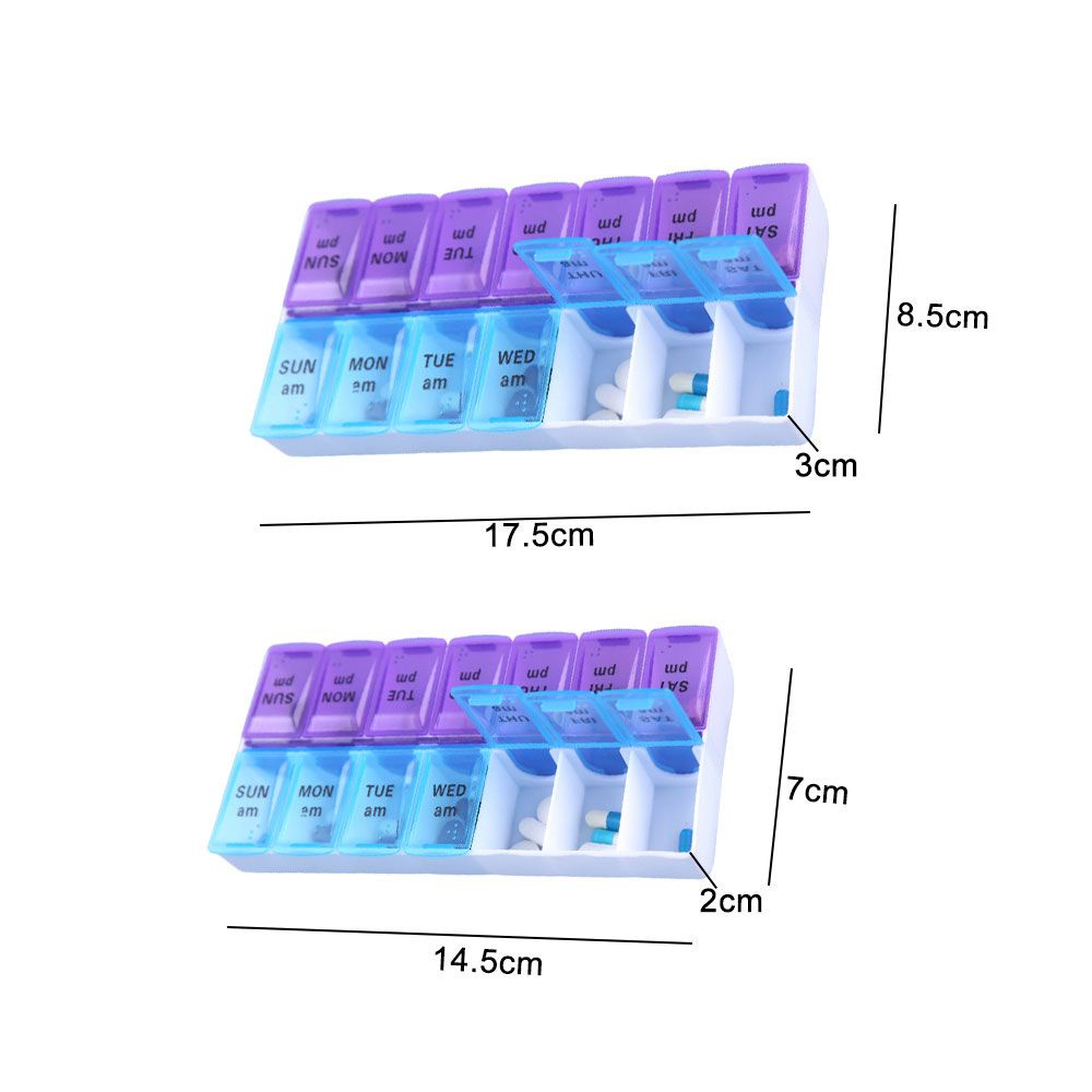 BORAGE New Storage Cases Portable Splitter Pill Box Travel Organizer Compartment Simple Holder