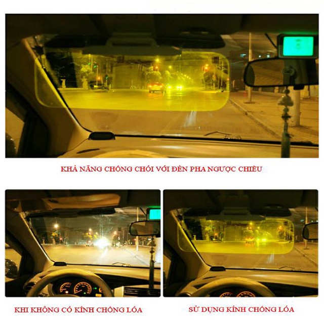Kính Phân Cực Chống Chói Lóa Đèn Pha và Chống Chói Nắng dùng trên ô tô