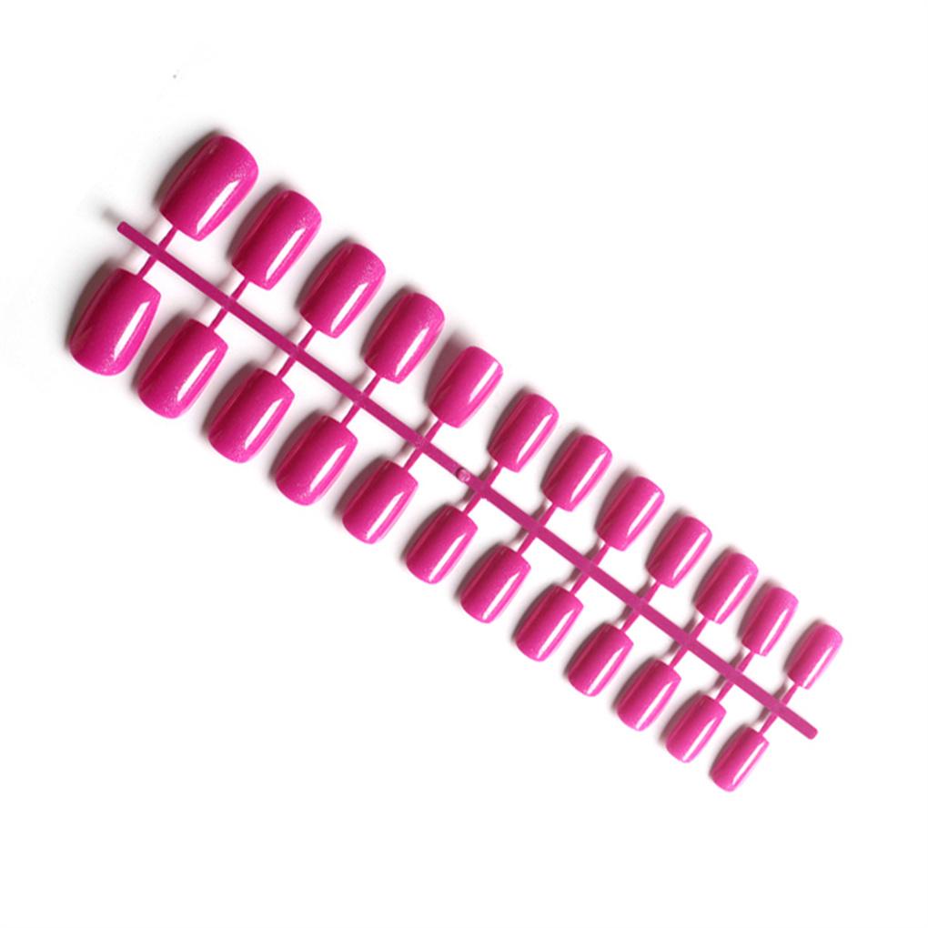 Bộ 1 / 2 / 3 / 5 24 Móng Tay Giả Hình Vuông Thiết Kế Độc Đáo Cho Salon # 1