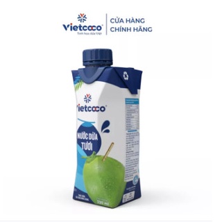 1 Thùng nước dừa tươi Vietcoco 330ml (12 Hộp)