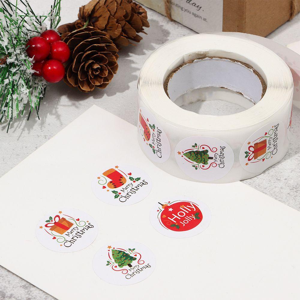Cuộn 500 Nhãn Dán Trang Trí Cây Thông Giáng Sinh