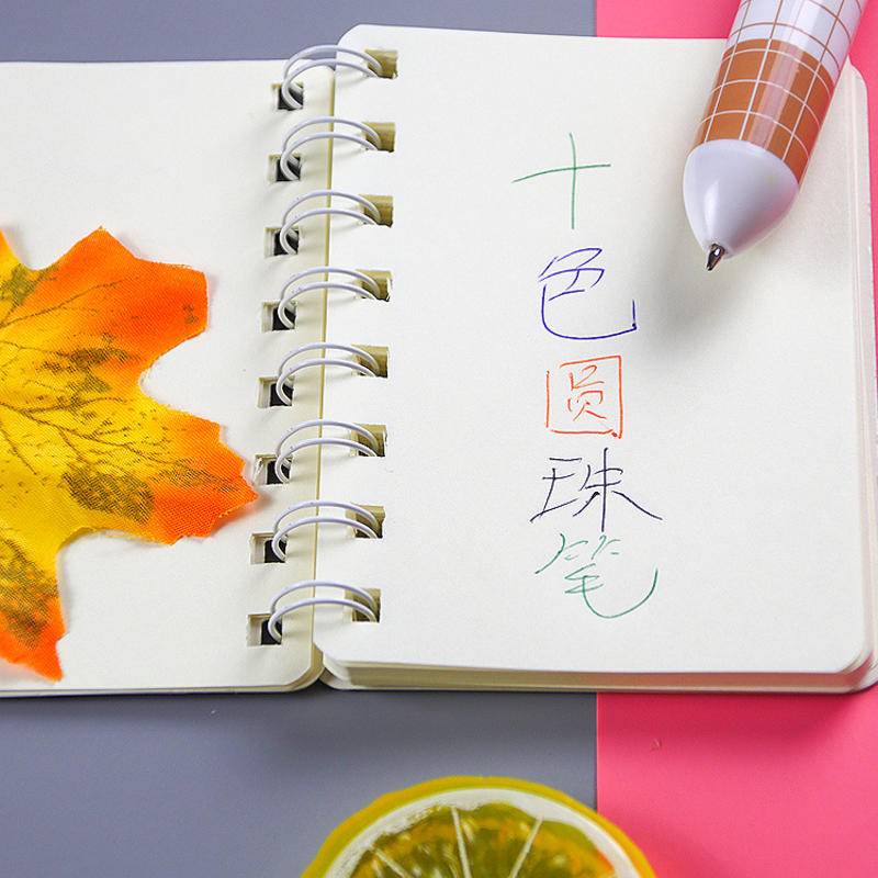 Bút Bi 10 Màu Hình Gấu Dễ Thương Cho Học Sinh