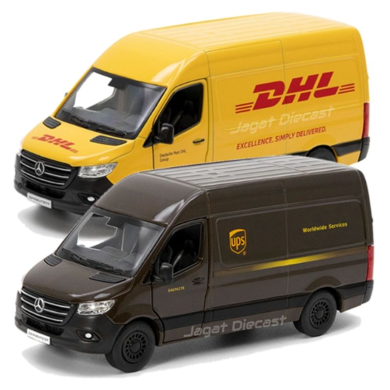 Đồ Chơi Xe Hơi Mercedes Benz Sprinter DHL UPS JNE JNT The Fast Anteraja