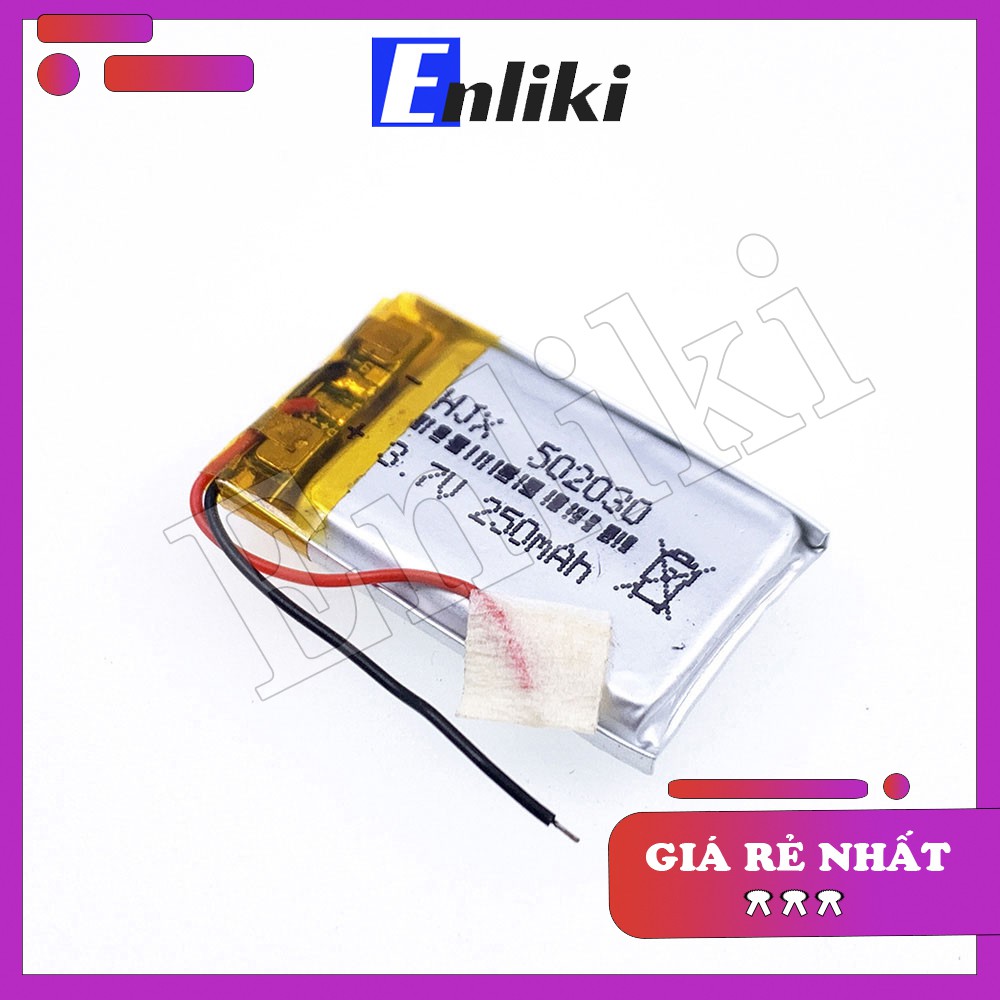 Pin Lipo Polymer 250mAh 5x20x30mm 3.7V (Có Mạch Bảo Vệ)