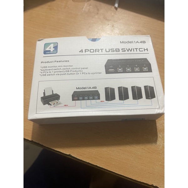 Bộ Chia Máy In 1 Ra 4 Cổng - Swich 4Port 1A4B