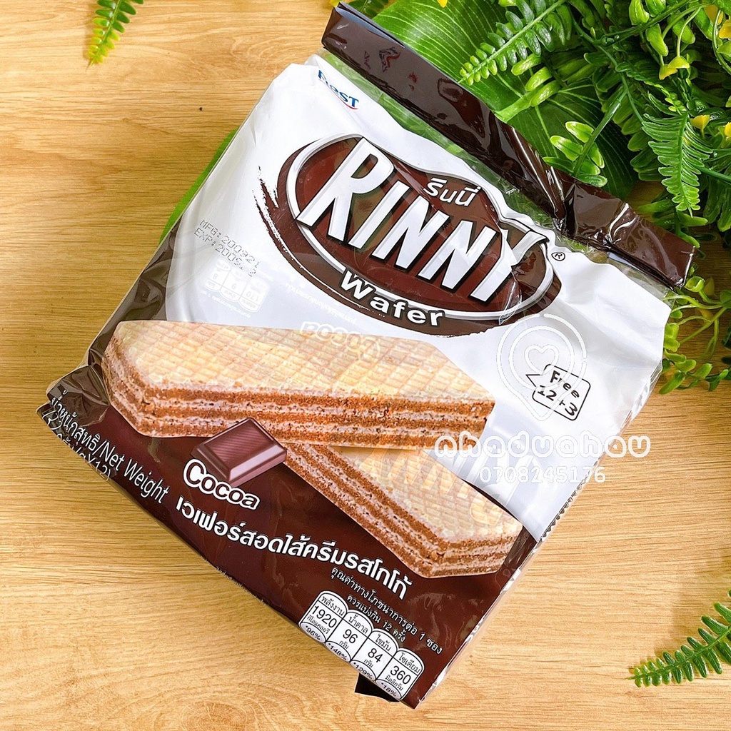 Một gói bánh xốp kẹp kem Rinny Thái Lan gói lớn 408gam