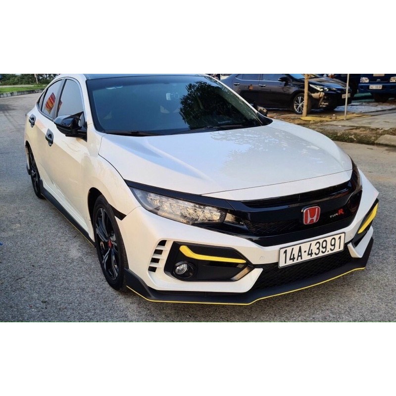 BODY KIT CIVIC TYPE R MẪU MỚI CACBON VIỀN ĐỎ