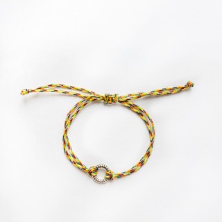 Vòng tay chỉ ngũ sắc vòng kim kang bạc 925 - kaia
