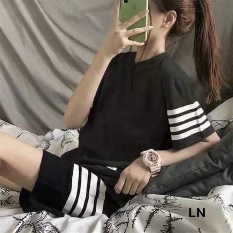 Sét áo 3 vạch quần đùi TH6