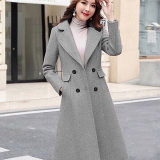Áo khoác dạ cổ vest dáng dài 4 nút cao cấp msp-ak430739