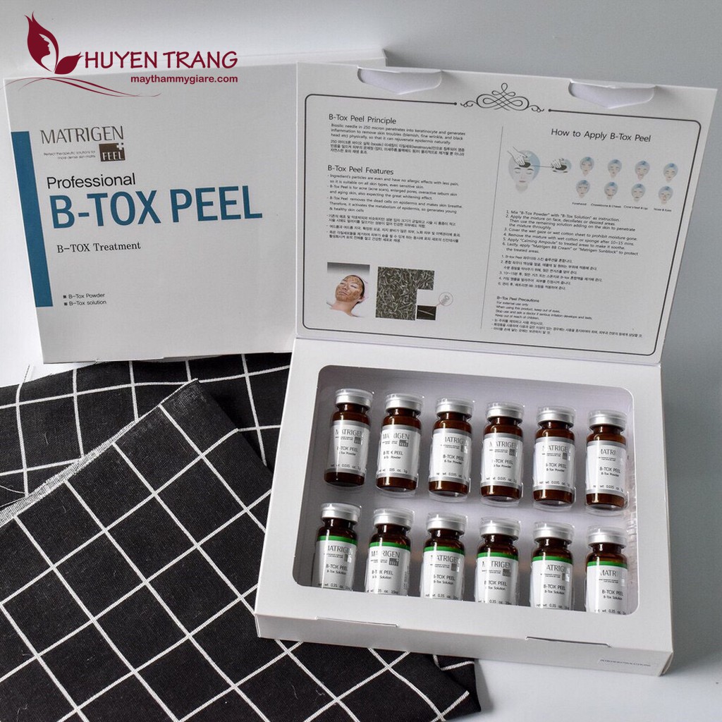 Thay Da Sinh Học Vi Tảo Matrigen Btox Peel Hàn Quốc - Thẩm Mỹ Huyền Trang