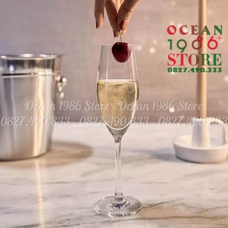 Bộ 6 Ly Thủy Tinh Champagne Flute Sante Ocean - 1026F07 – 210ml