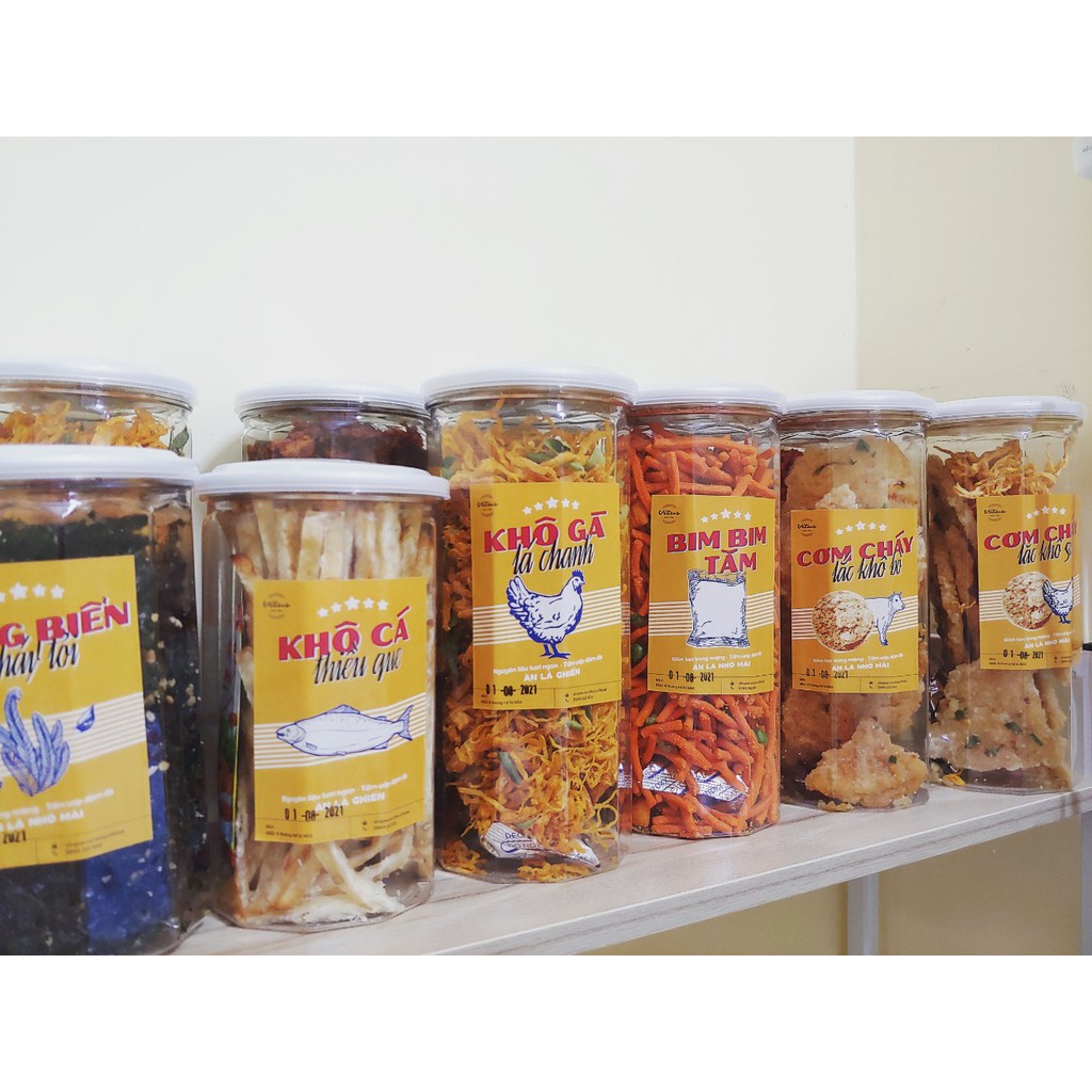 Khô bò miếng hồng ngự hũ PET 300gr đồ ăn vặt VITUS | BigBuy360 - bigbuy360.vn