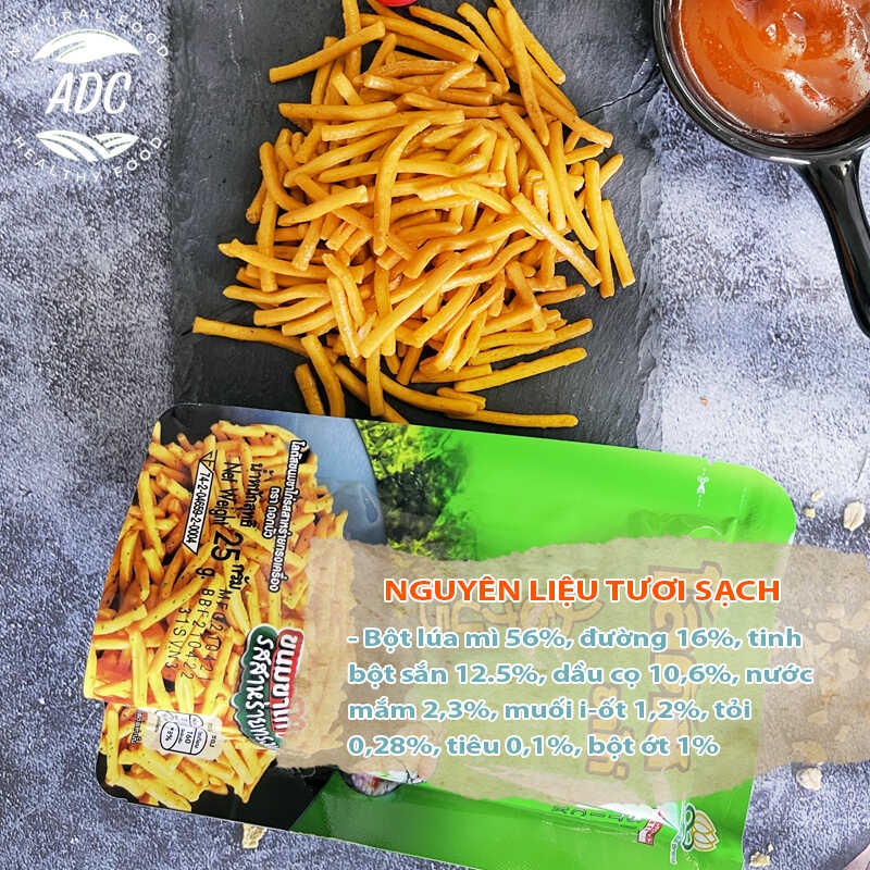 Bim Bim que Lotus Biscuit 20g - Bánh que ăn vặt Thái Lan chính hãng - Bách hóa ADC