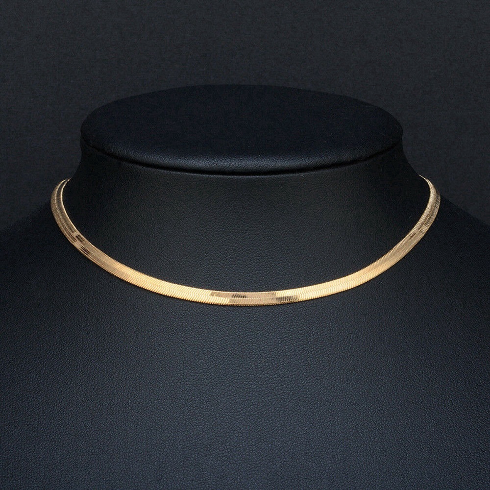 Vòng cổ choker mạ bạc 925 phong cách thời trang đơn giản dành cho nữ