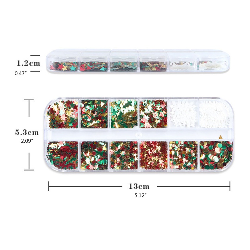 1 Set Phụ Kiện Đính Kim Sa Lấp Lánh Trang Trí Móng Tay Cho Người Lớn