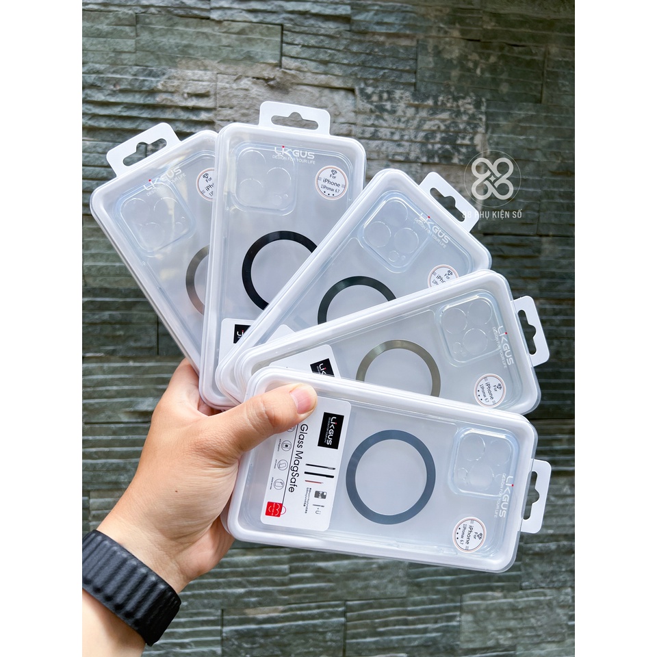 Likgus Glass Magsafe ốp lưng trong hỗ trợ sạc không dây