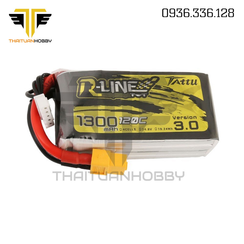 Pin Lipo Tattu Rline 1300Mah 4S 120C