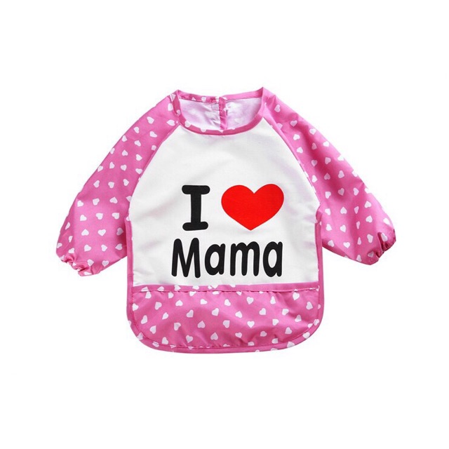Áo yếm ăn dặm I LOVE MAMA &amp; PAPA
