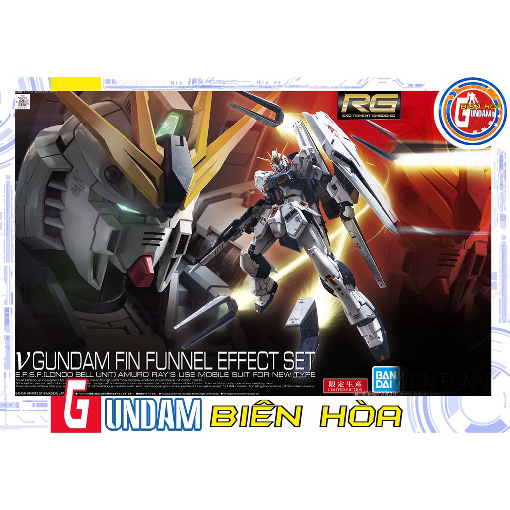 Bộ lắp ráp mô hình gundam RG Nu Fin Funnel Effect Set