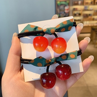 Dây Buộc Tóc Hình Quả Cherry Xinh Xắn Thời Trang Cho Phái Nữ