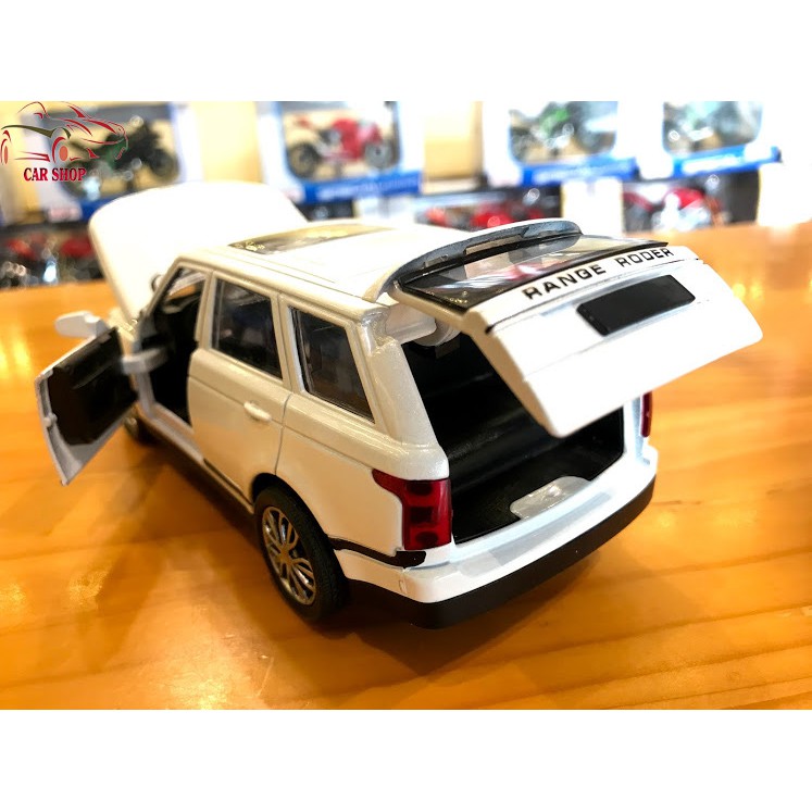 Xe mô hình hợp kim Land Rover Range Rover tỉ lệ 1:32 màu trắng