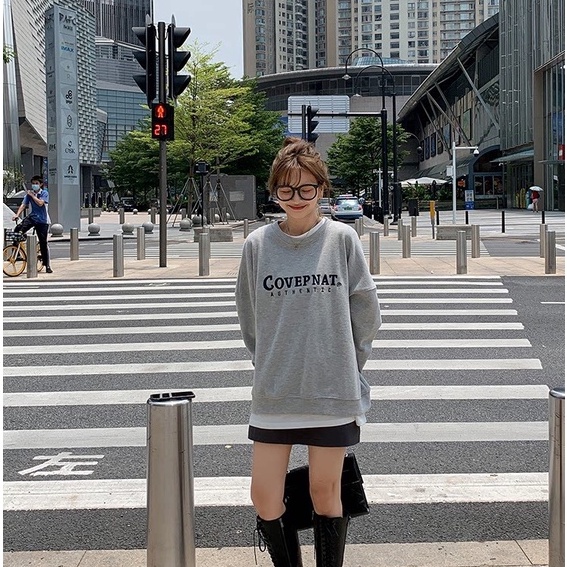 Áo Sweater Nỉ Form Rộng COVERNAT Form Rộng Nam Nữ Unisex Ulzzang | BigBuy360 - bigbuy360.vn