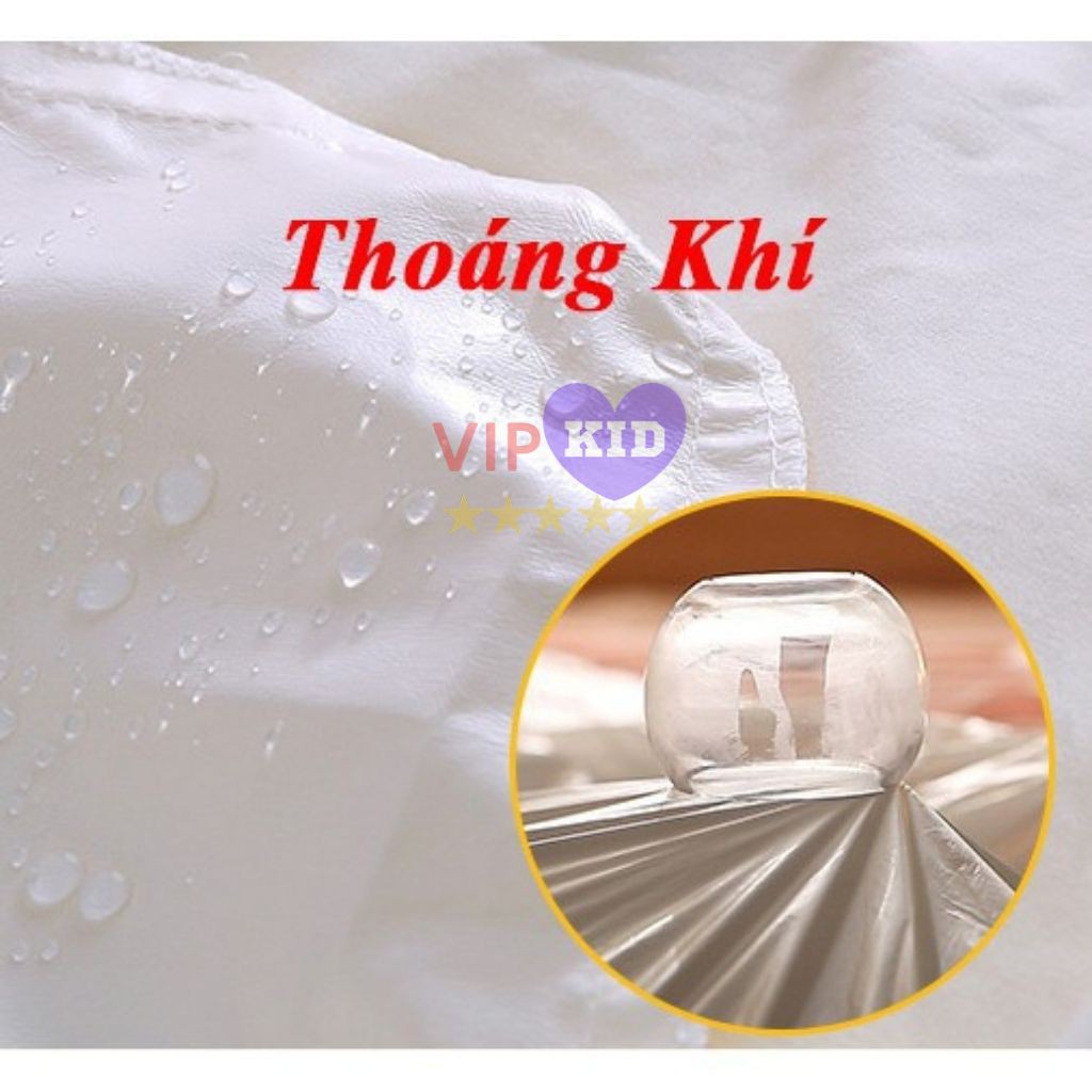 Ga chống thấm cotton VIPkID cao cấp nano kháng khuẩn, drap chống thấm cực tốt cho bé, mềm mát không bí nóng