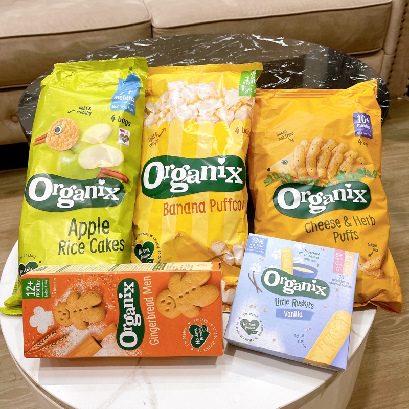 Bánh Ăn Dặm Hữu Cơ Organix Nhiều Vị Cho Bé Từ 6m, 7m, 10m
