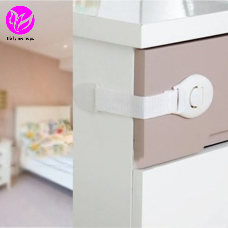 [Hàng Nội địa] Khóa tủ chén ngăn kéo cánh cửa tủ lạnh an toàn cho trẻ sơ sinh trẻ em