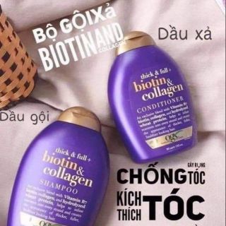 Cặp dầu gội biotin Collagen