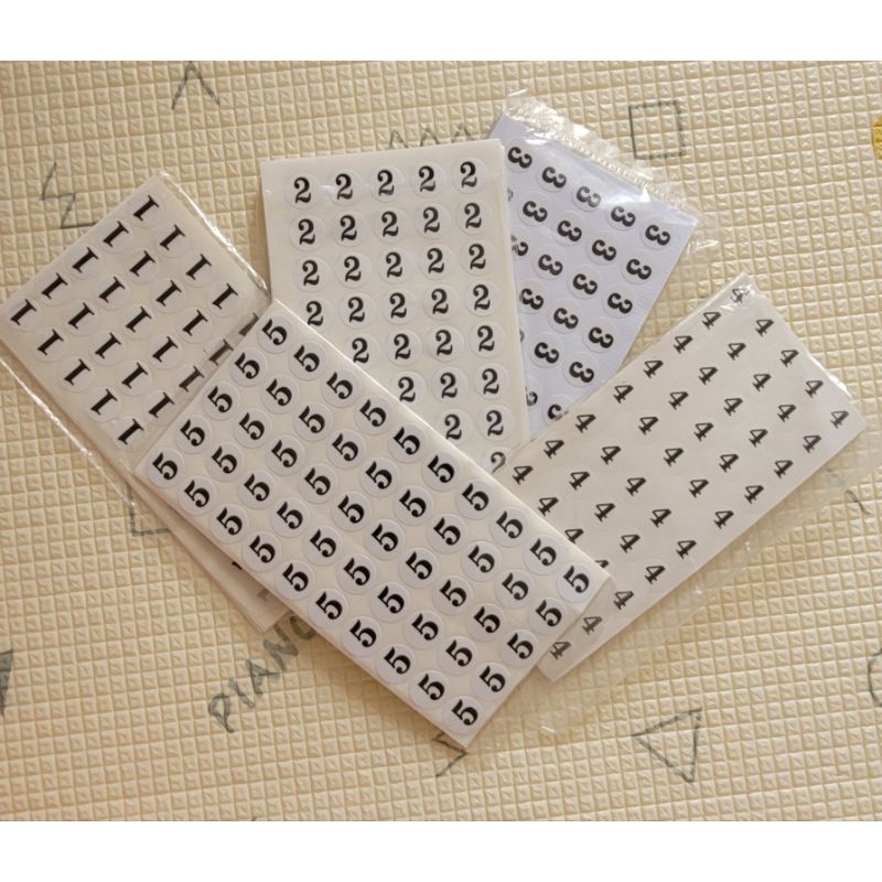 Size số dán thẻ bài(tag)