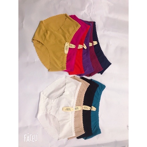 Quần Lót Nữ Đúc Su Gân Tăm Viền Sóng MS2016