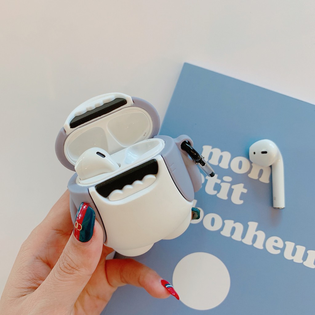 iPhone AirPods Pro AirPods 1 AirPods 2 Ốp tai nghe bằng silicon cá mập Bao tai nghe | BigBuy360 - bigbuy360.vn