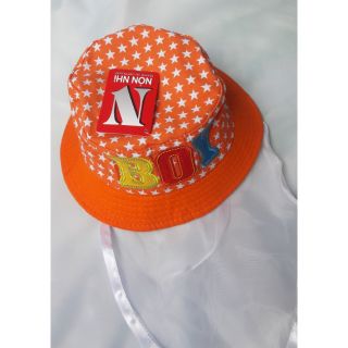 Nón bo vành có khăn voan cho bé 1 tuổi