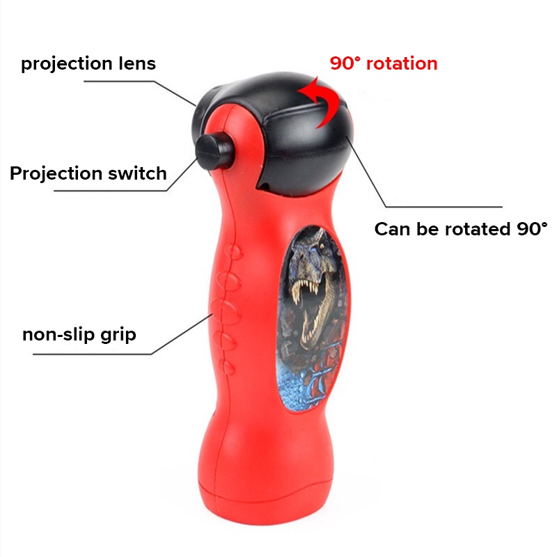 Đồ chơi đèn pin chiếu hình ZHAN QI TOYS nhiều họa tiết độc đáo dành cho bé