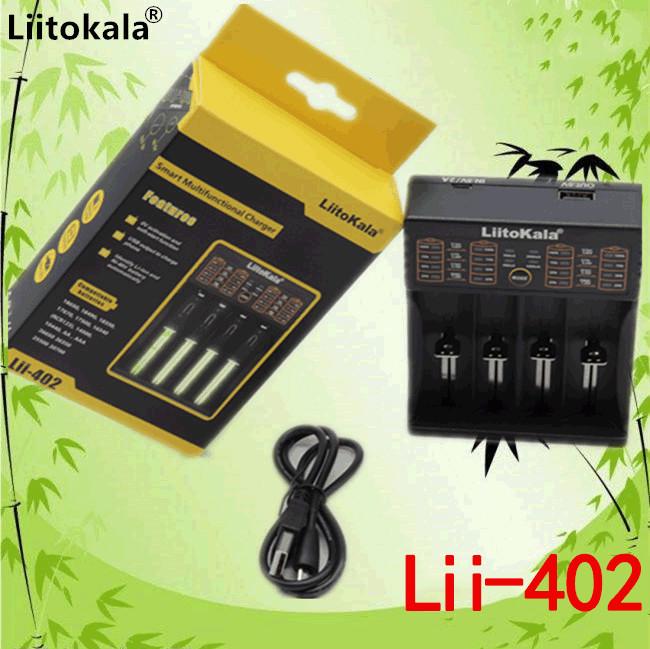 LiitoKala lii-402 18650 26650 16340 14500 Pins lithium 4 khe sạc