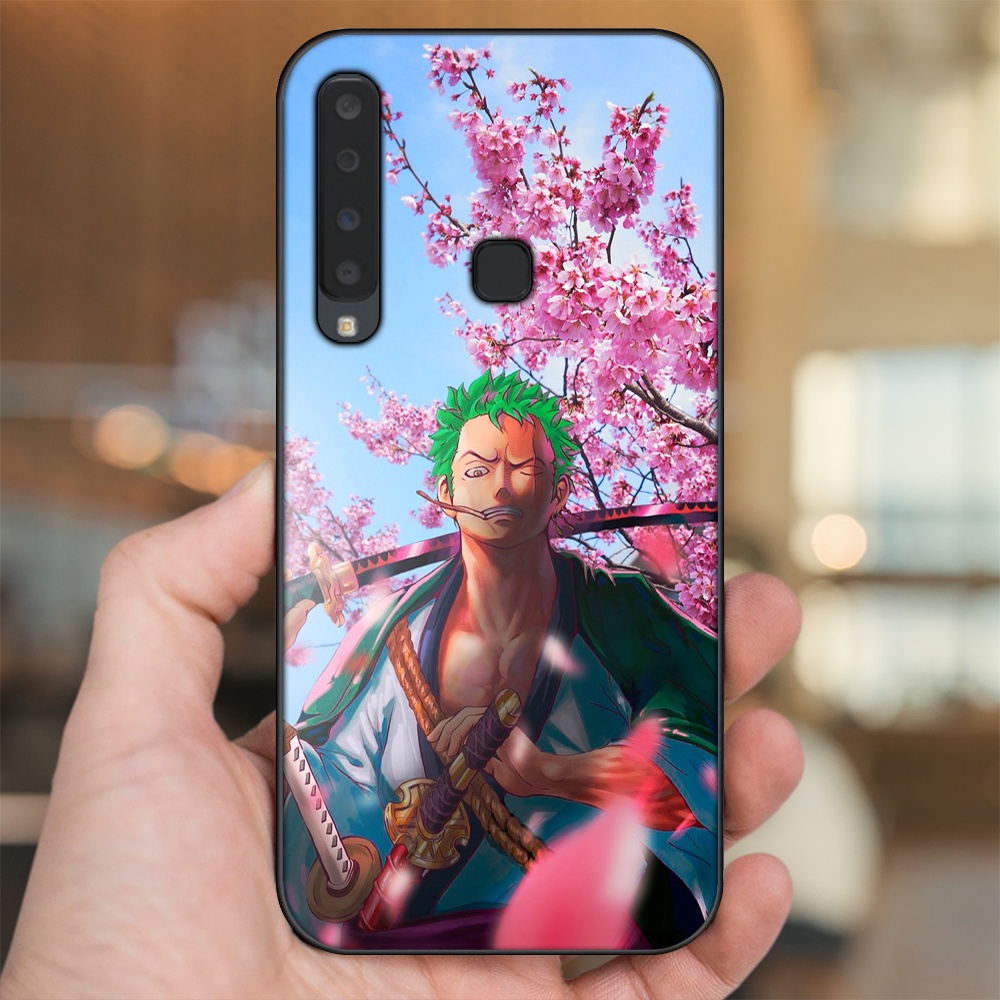Ốp lưng Samsung A9 2018 viền đen in hình Zoro One Piece