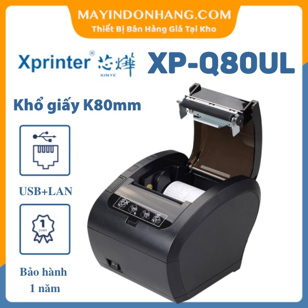 Máy In Hóa Đơn Tính Tiền Xprinter Q200 USB + LAN Giá RẺ
