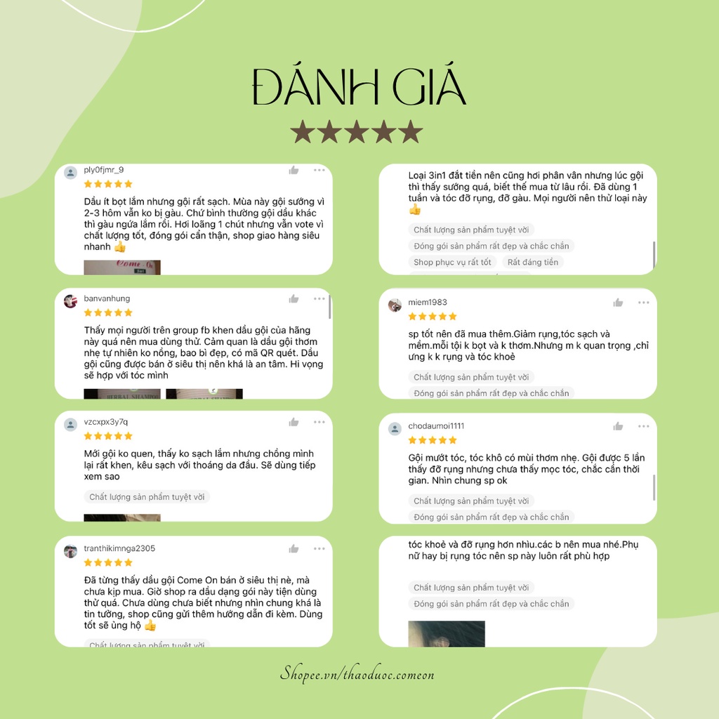 Dầu gội thảo dược giúp mọc tóc, ngăn rụng tóc 500ml 3in1 cao cấp | BigBuy360 - bigbuy360.vn