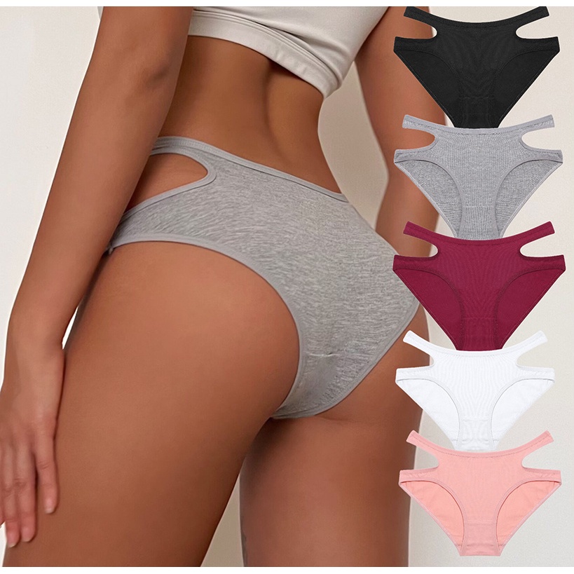 Quần lót TakeTalk cotton mềm lưng thấp kích thước S-XL thoải mái cho nữ