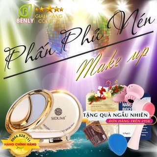 Phấn phủ nén kim cương kềm dầu, che khuyết điểm, chống nắng, chống nước