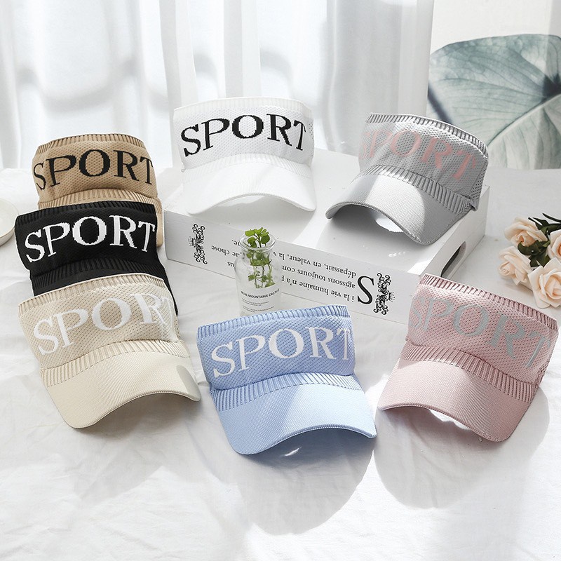 Mũ Lưỡi Trai Nửa Đầu Nón Chống Nắng Thể Thao Cho Nữ Sport