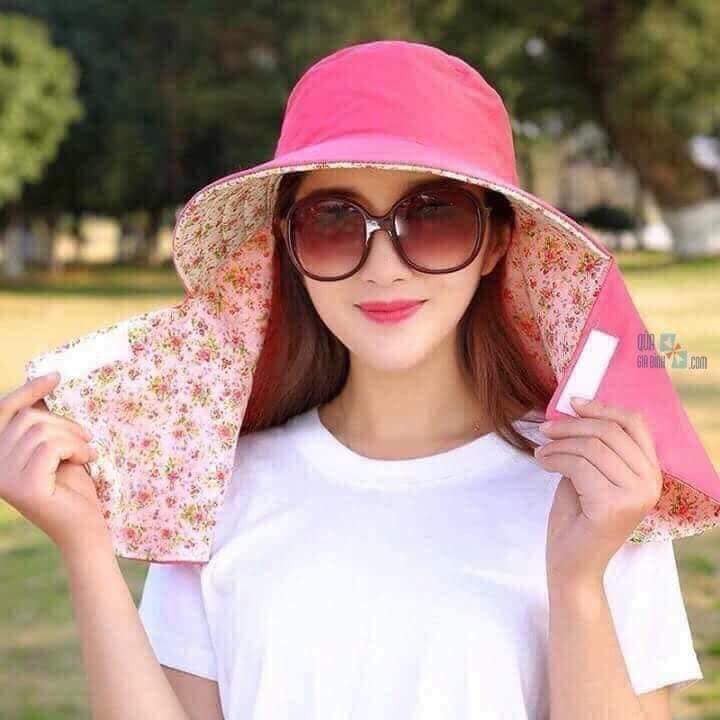 Mũ Chống Nắng 2 Lớp Vành Rộng
