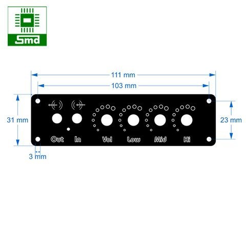 Mạch âm thanh chỉnh âm sắc 3 band nguồn đơn V2