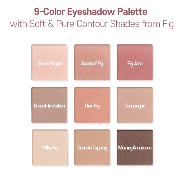 Bảng phấn mắt Casa Fig màu sắc thời trang