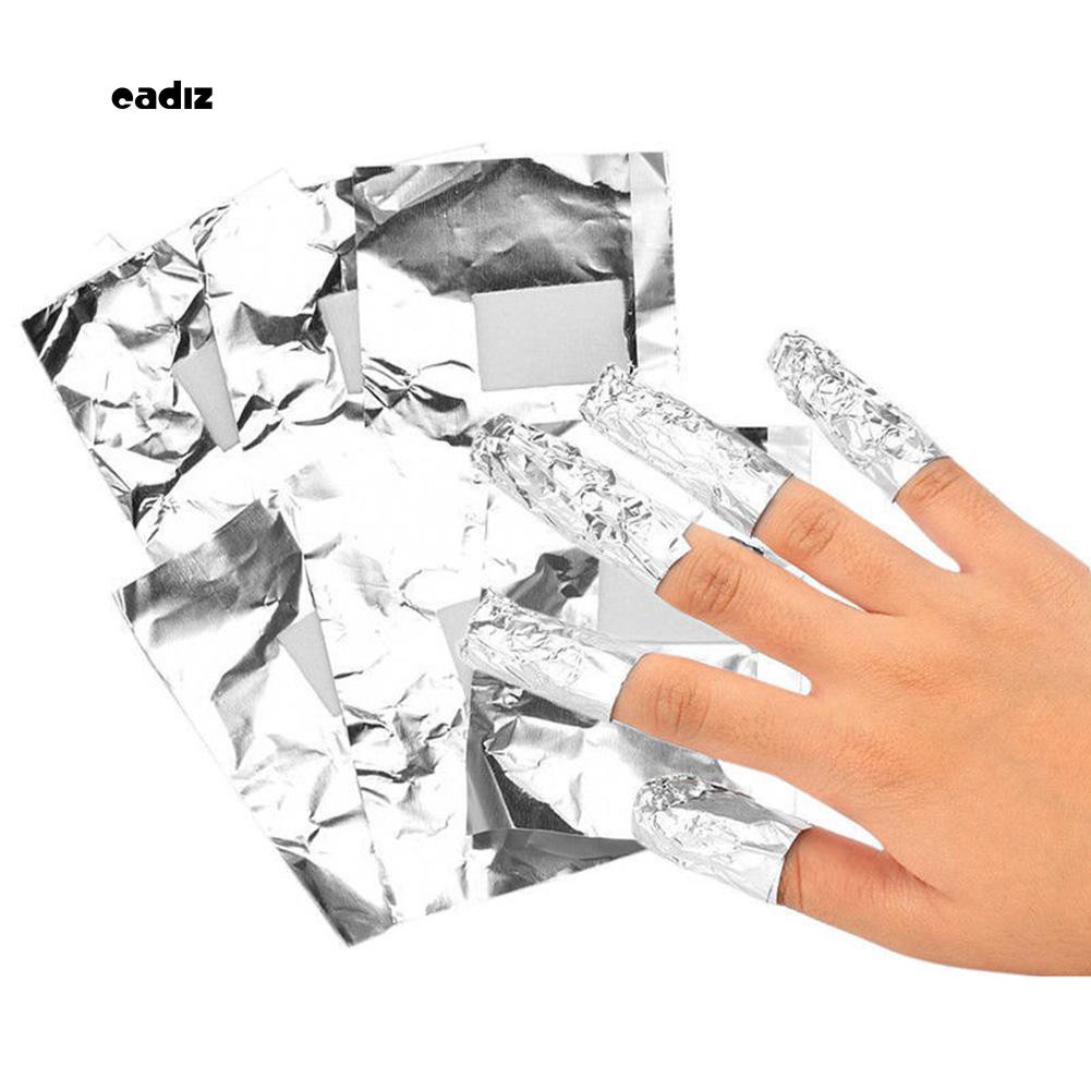 [Hàng mới về] 100 miếng giấy bạc bọc móng tay